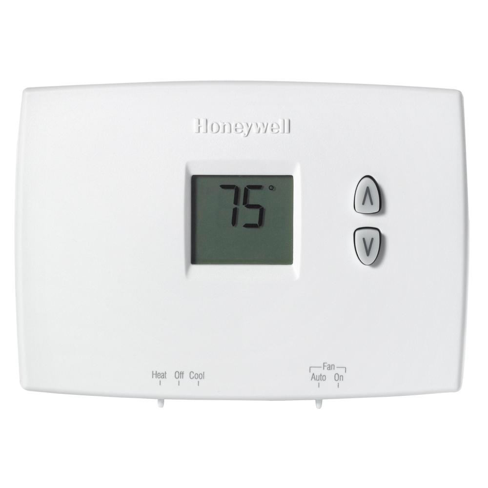 Honeywell Horizontal Digital Non-Programmable Thermostat-RTHL111B1001