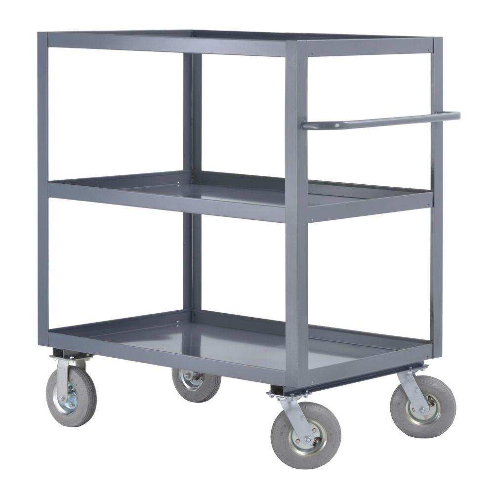 UPC 035441837946 product image for Utility Carts: Edsal Service Carts 36 in. W 3-Shelf Steel Heavy Duty All Purpose | upcitemdb.com