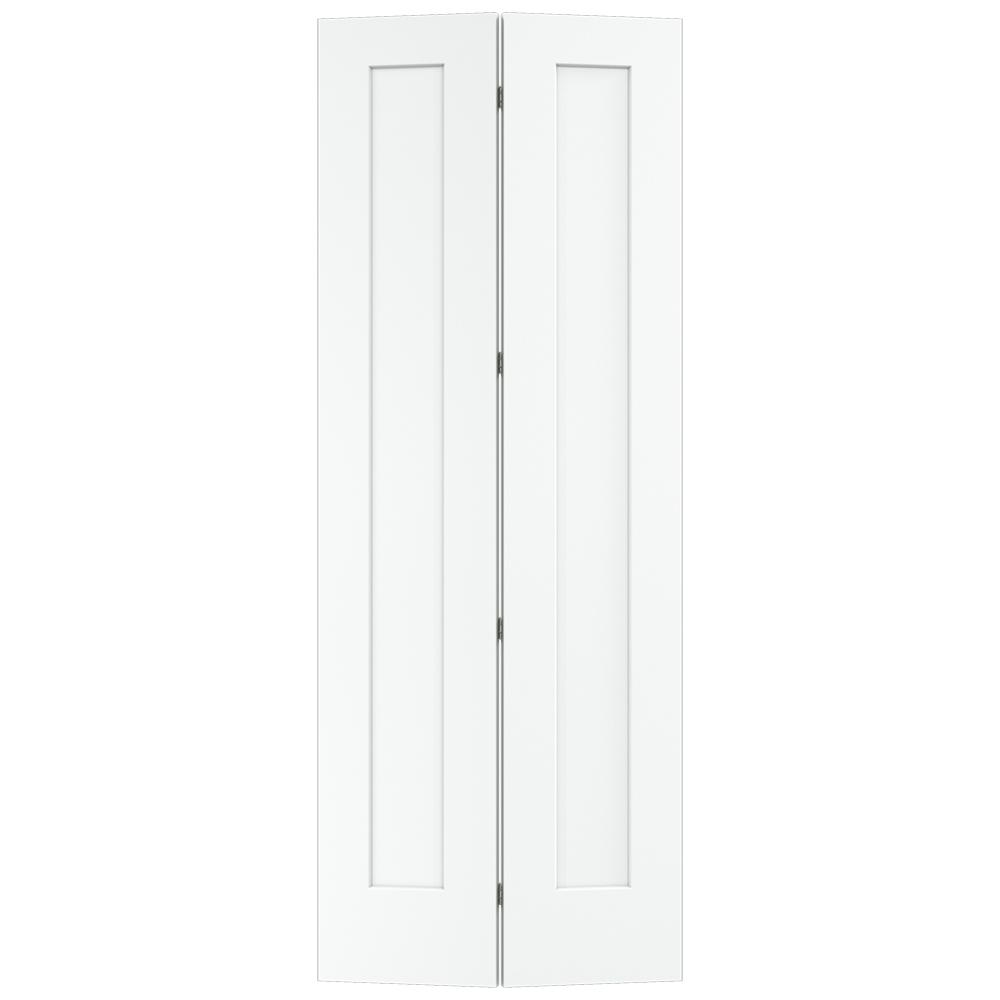 JELDWEN 36 in. x 96 in. Madison White Painted Smooth Molded Composite