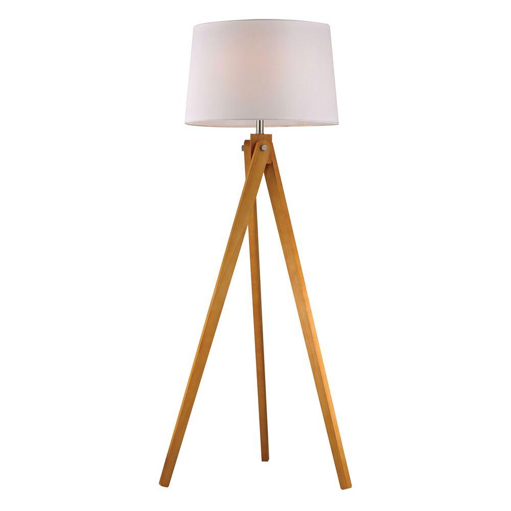 Titan Lighting Wooden 1 Light 63 In Natural Wood Tone Tripod Floor Titan Lighting Wooden 1 Light 63 In Natural Wood Tone Tripod Floor Lamp