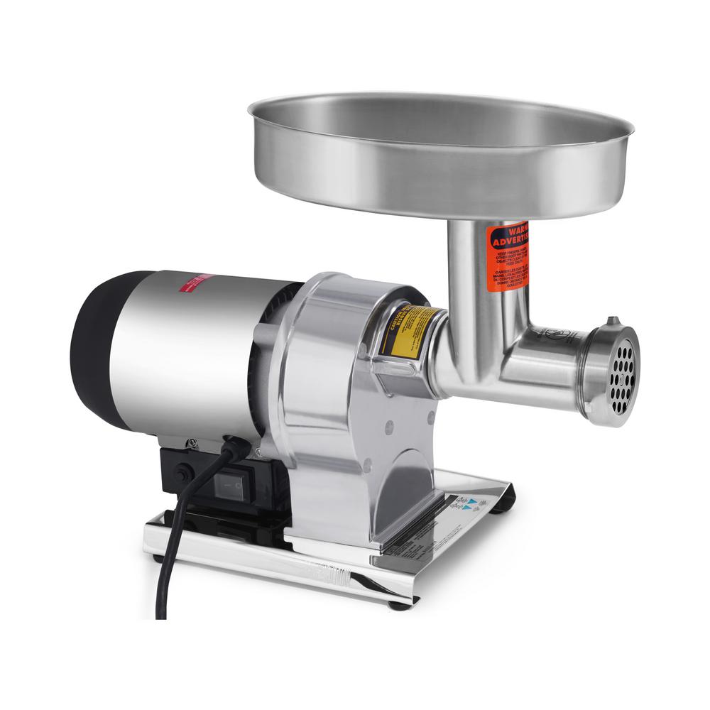 Butcher Series 0.75 HP #12 Meat Grinder, Silver