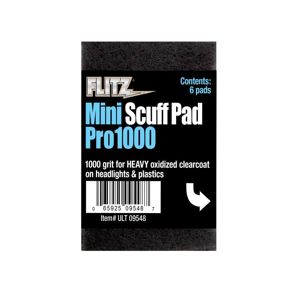 Flitz 2 75 In X Gray Banded 1000 Grit Mini Scuff Pad Gray Banded 1000 Grit Mini Scuff Pad