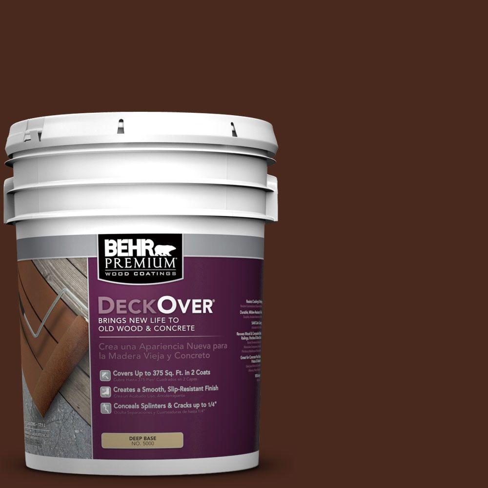 Behr Premium Deckover 5 Gal Sc 117 Russet Solid Color Exterior Behr Premium Deckover 5 Gal Sc 117 Russet Solid Color Exterior Wood And