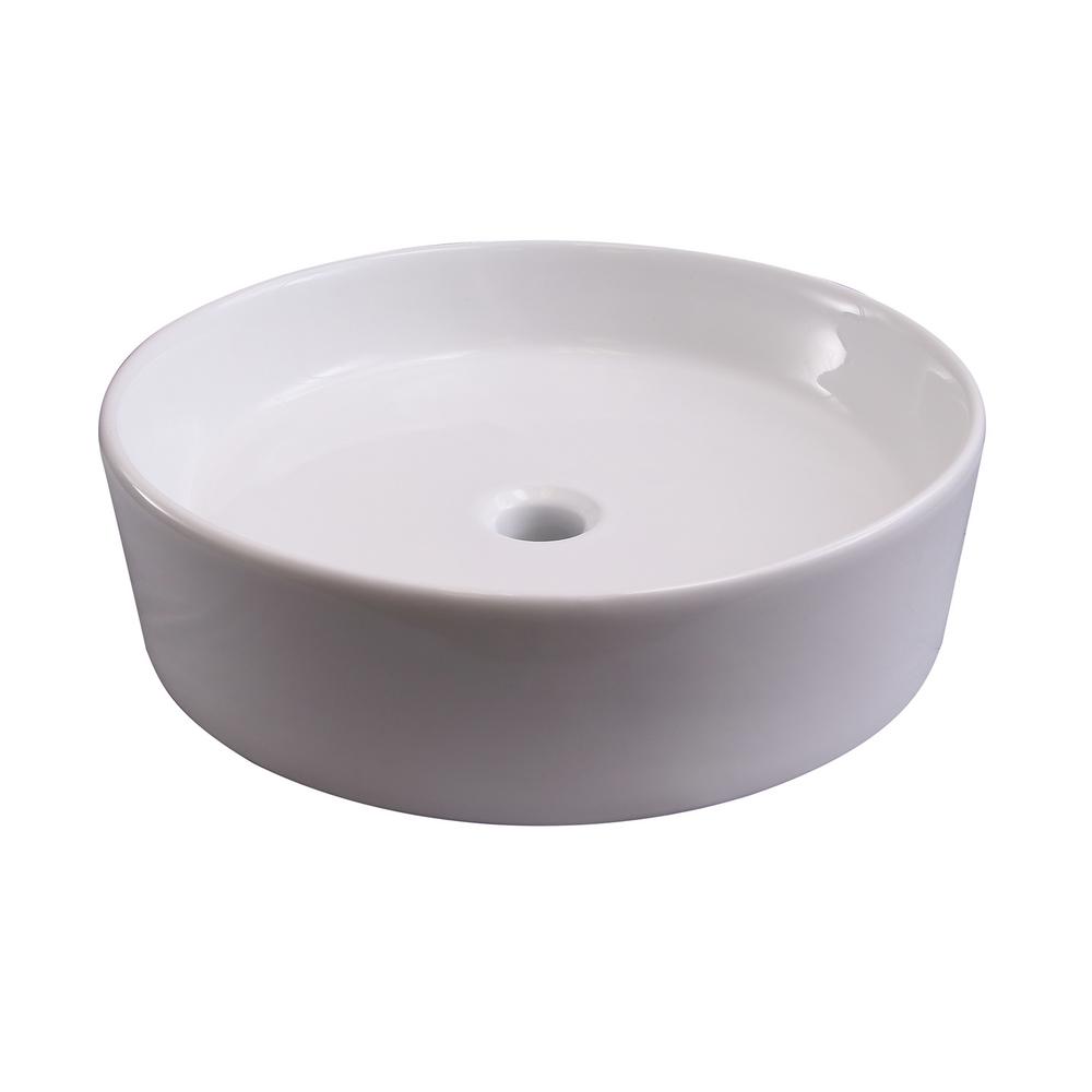 Barclay Products Shelburn Vessel Sink In White 4 8034wh The Home Depot