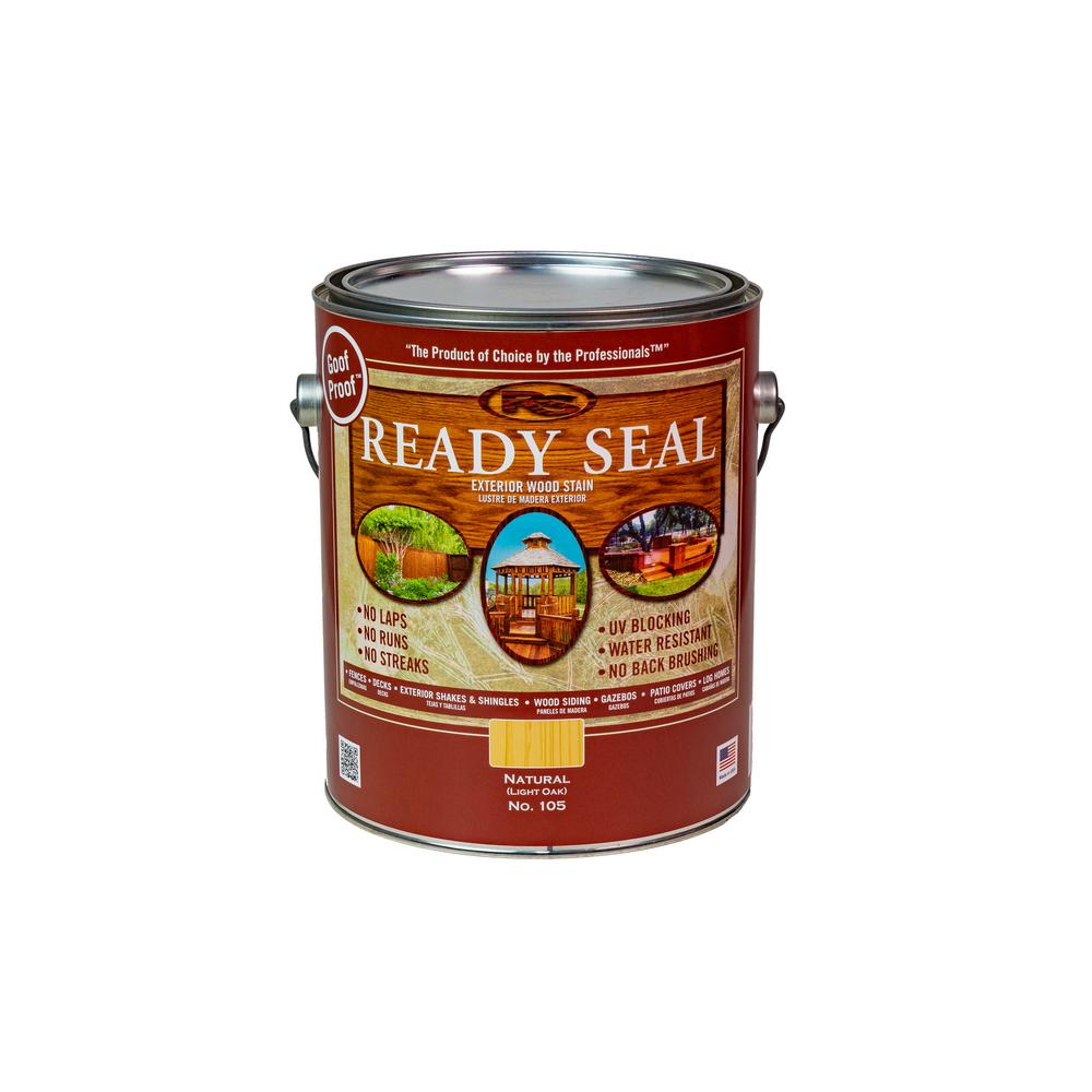 Ready Seal 1 Gal. Light Oak Exterior Wood Stain and Sealer-105 - The