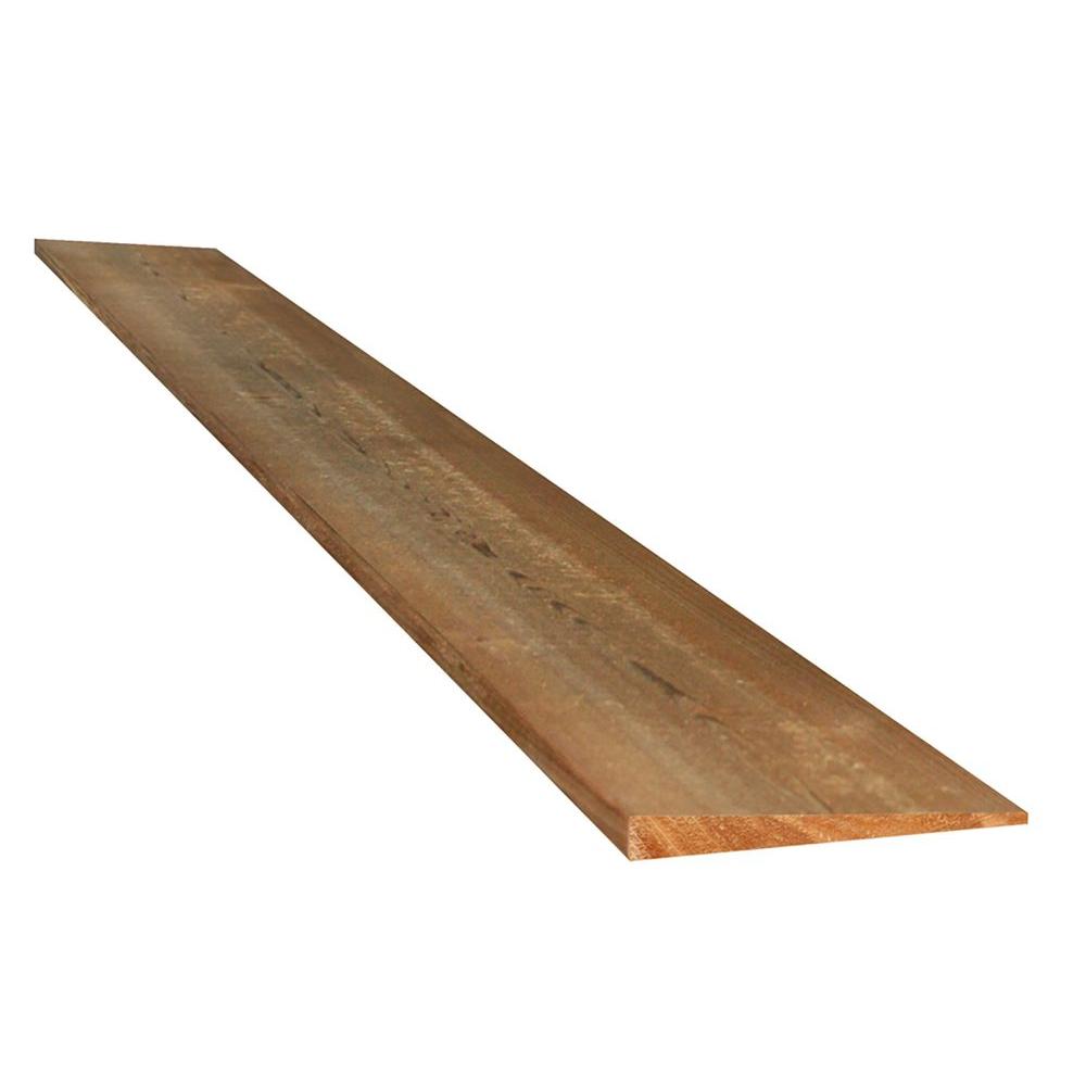 11/16 in. x 8 in. x 144 in. Wood Cedar Bevel Siding (Actual: 11/16 in ...