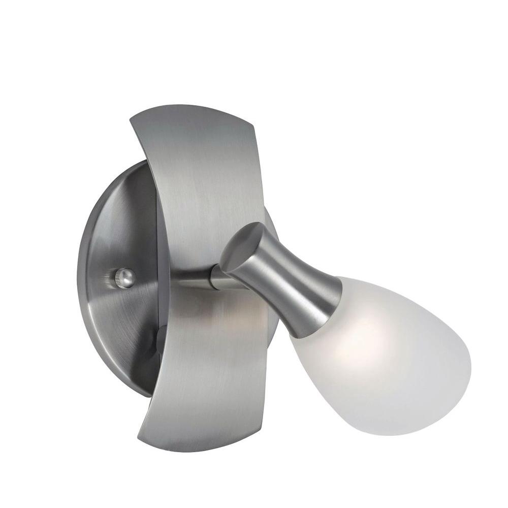 Eglo Ona 1 Light Matte Nickel Transitional Lighting Track Eglo Ona 1 Light Matte Nickel Transitional Lighting Track