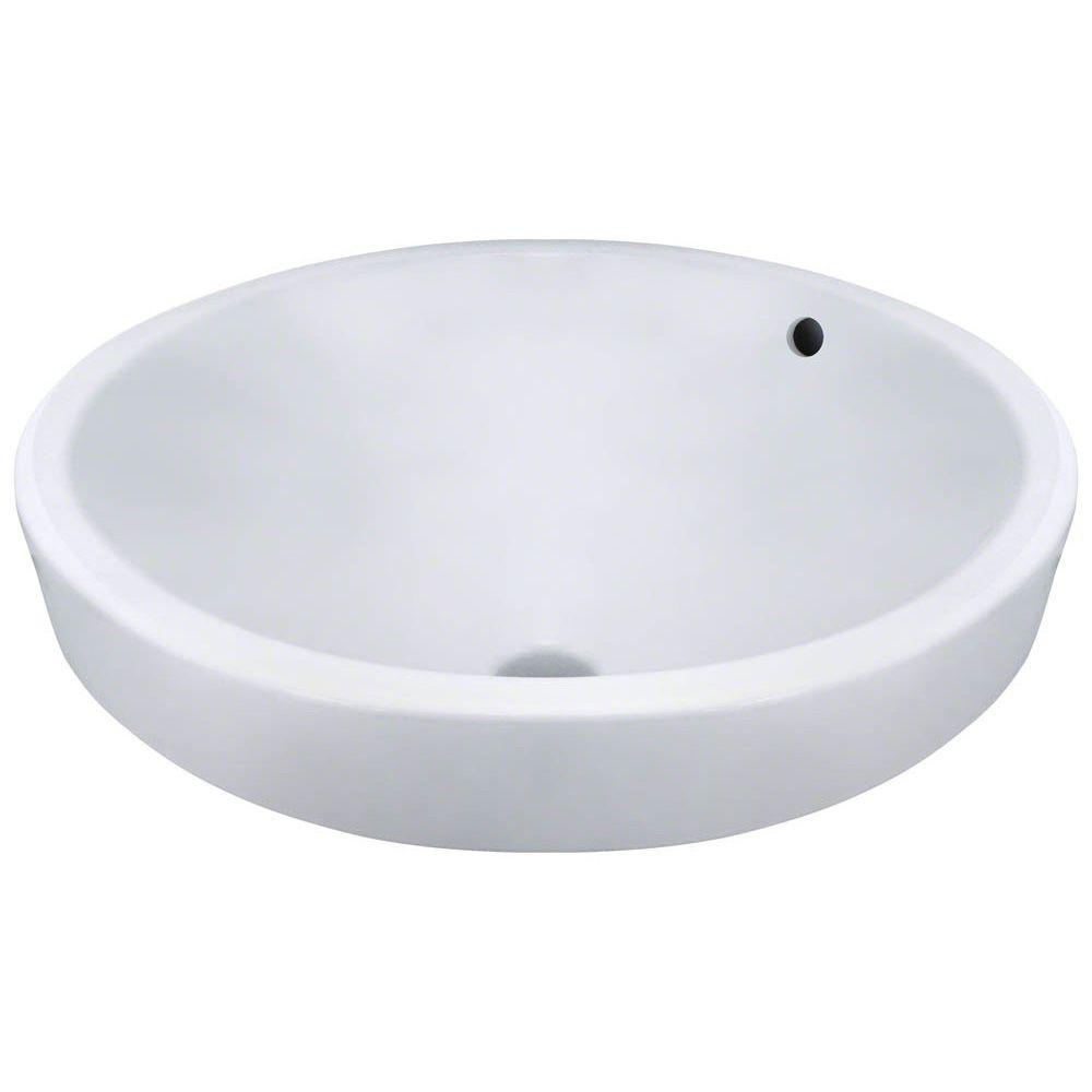 Polaris Sinks Porcelain Vessel Sink in WhiteP28122VW The Home Depot