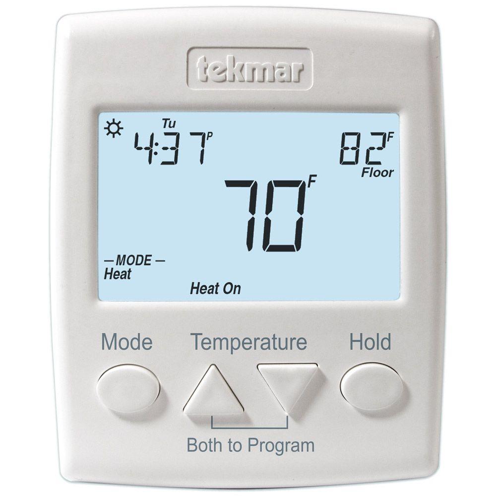tekmar 7Day 2Stage 2 Heat or HeatCool Programmable Thermostat with