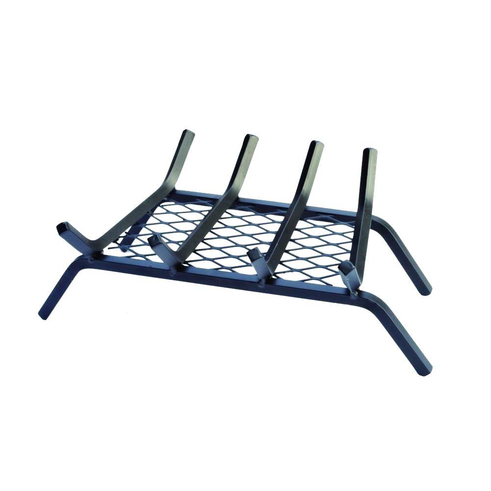 Unbranded 18 In Steel Bar Fireplace Grate With Ember Retainer H45b The Home Depot - Fireplace Grate Ember Screen Unbranded 18 In Steel Bar Fireplace Grate With Ember Retainer H45b The Home Depot - Fireplace Grate Ember Screen