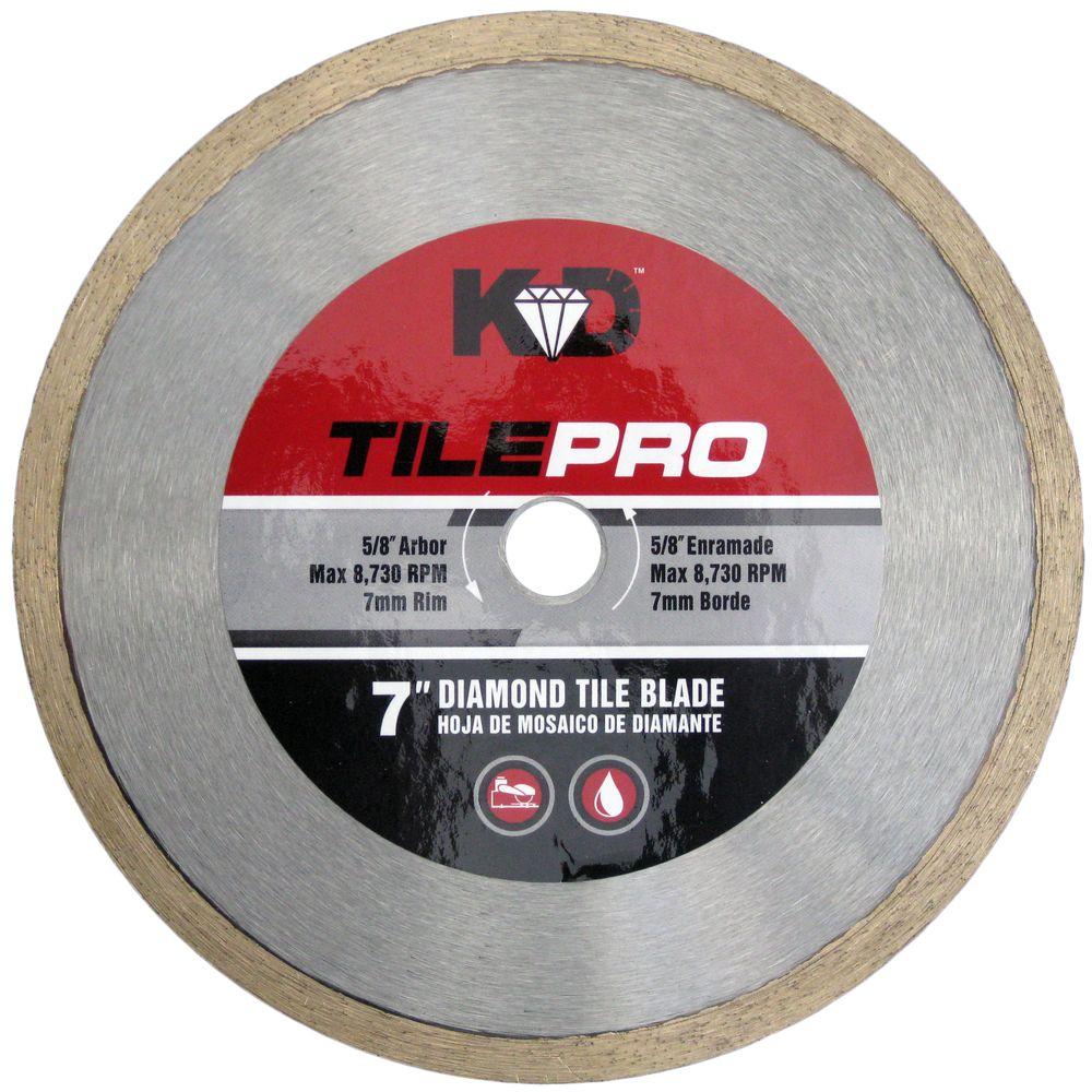 Photo 1 of 7 in. Diamond Tile Circular Saw Blade