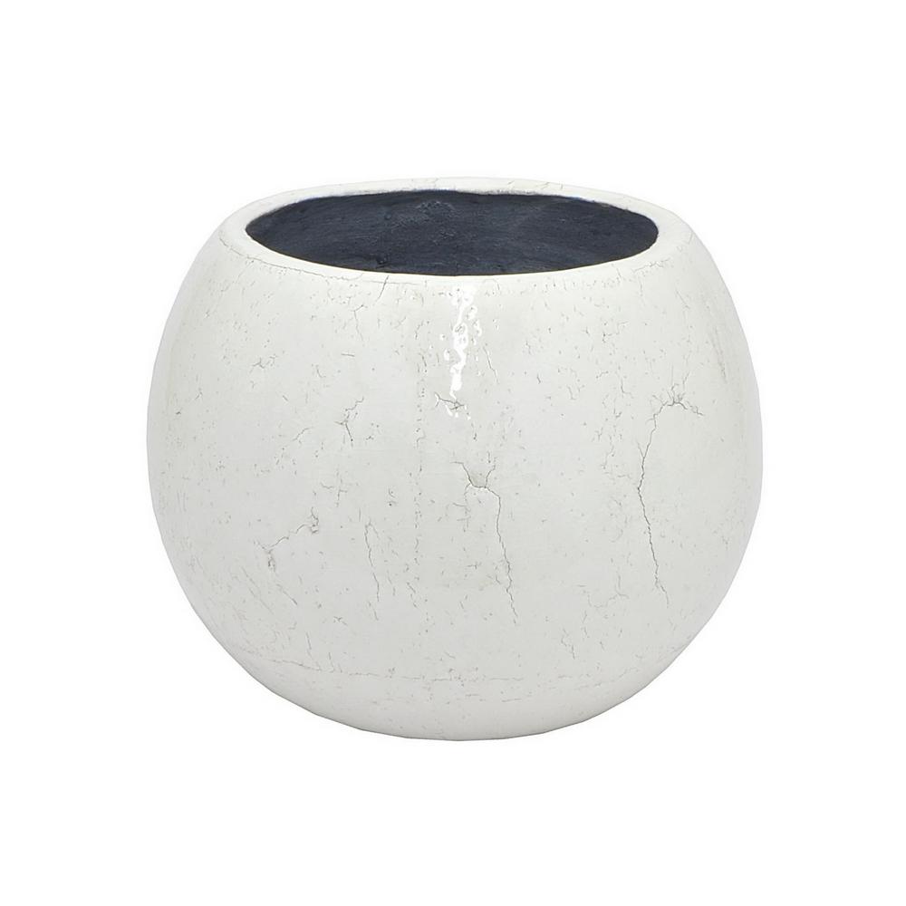 Three Hands White Ceramic Planter 81561 The Home Depot Three Hands White Ceramic Planter