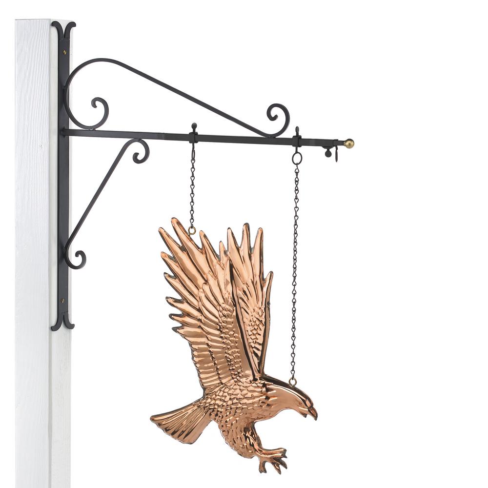 Good Directions Hanging Bald Eagle Pure Copper Weathervane Sign with