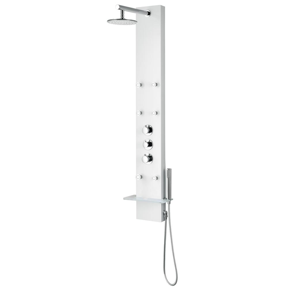 ANZZI Donna 60 inch 6-Jetted Full Body Shower Panel with Heavy Rain Shower and... by ANZZI