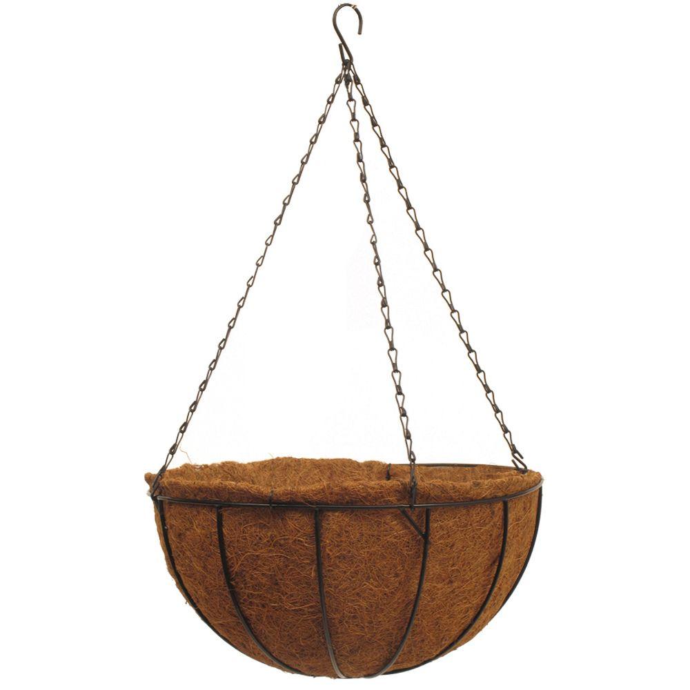 Pride Garden Products 12 in. Traditional Coco Basket99031 The Home Depot