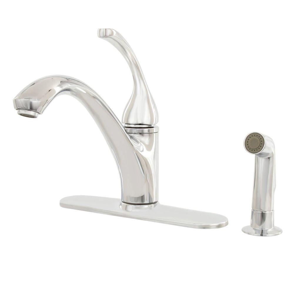 KOHLER Forte Single Handle Standard Kitchen Faucet With Matching