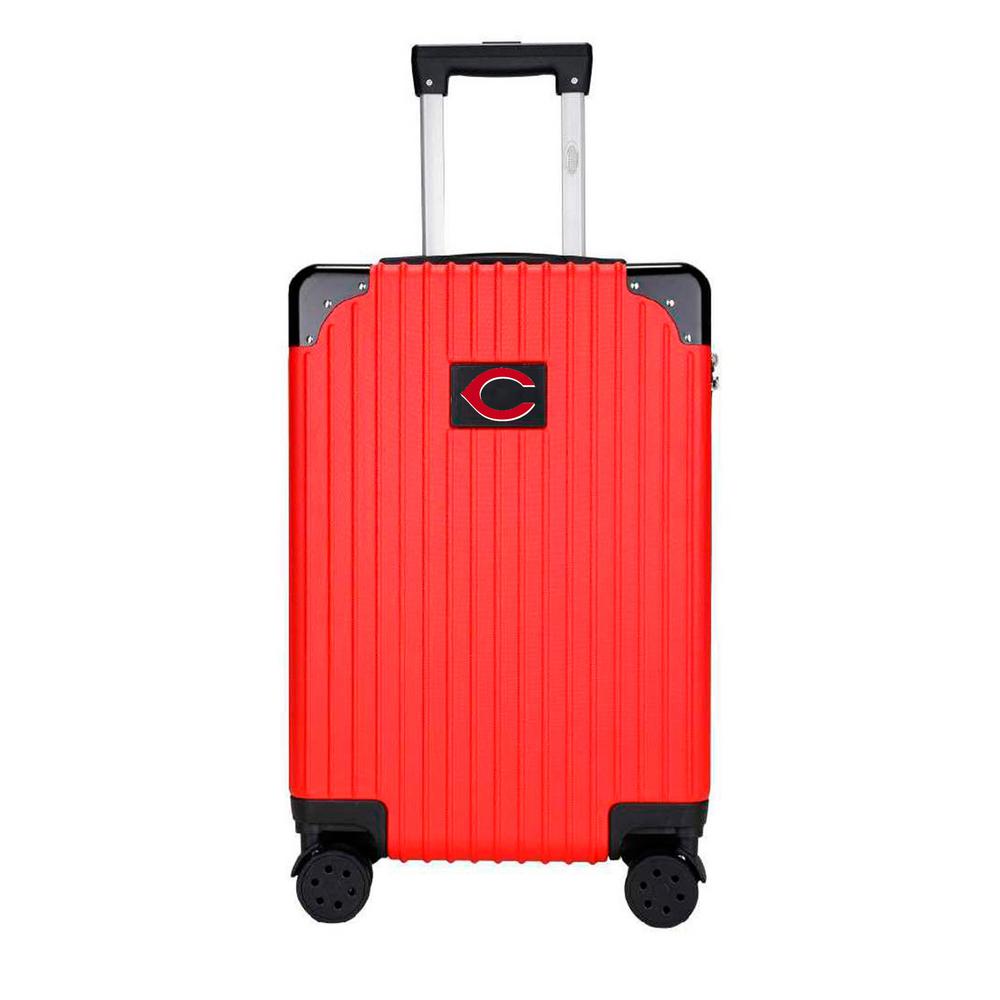 red carry on suitcase