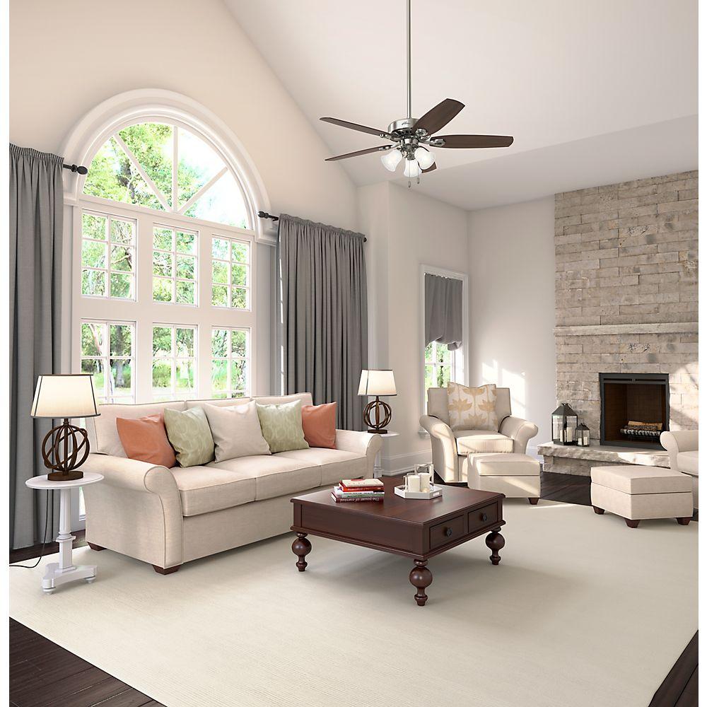 Hunter Builder Plus 52 In Indoor 3 Light Brushed Nickel Ceiling Fan