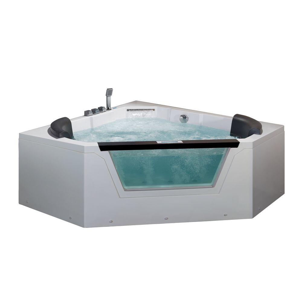 Ariel 5 Ft Whirlpool Tub In White