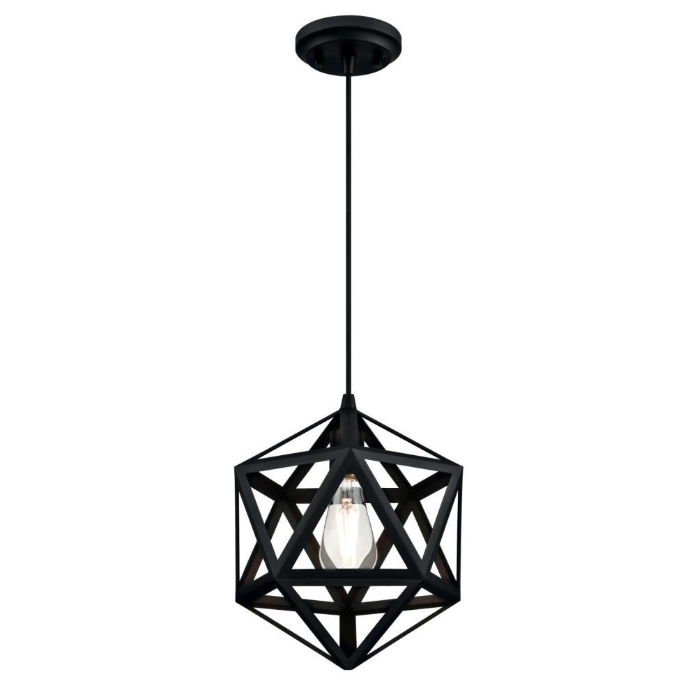 Westinghouse 1 Light Matte Black Pendant 6355700 The Home Depot