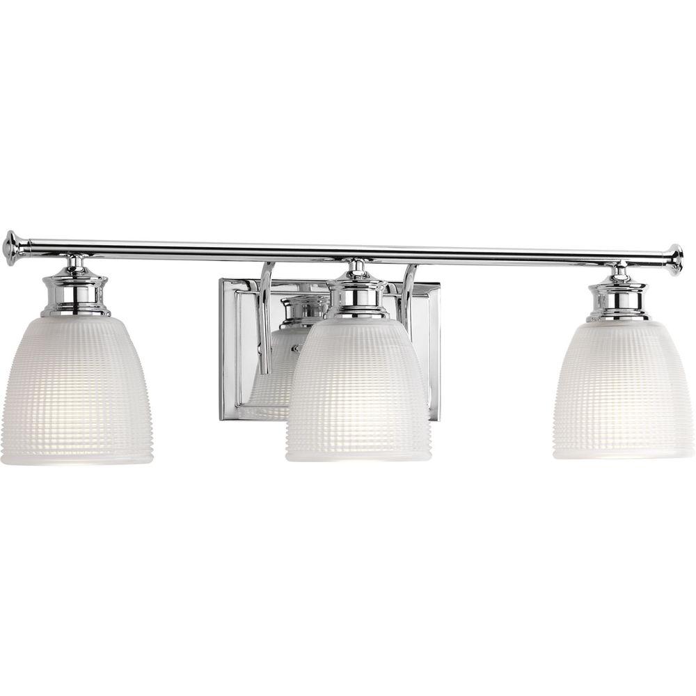 Progress Lighting Lucky Collection 24 In 3 Light Polished Chrome