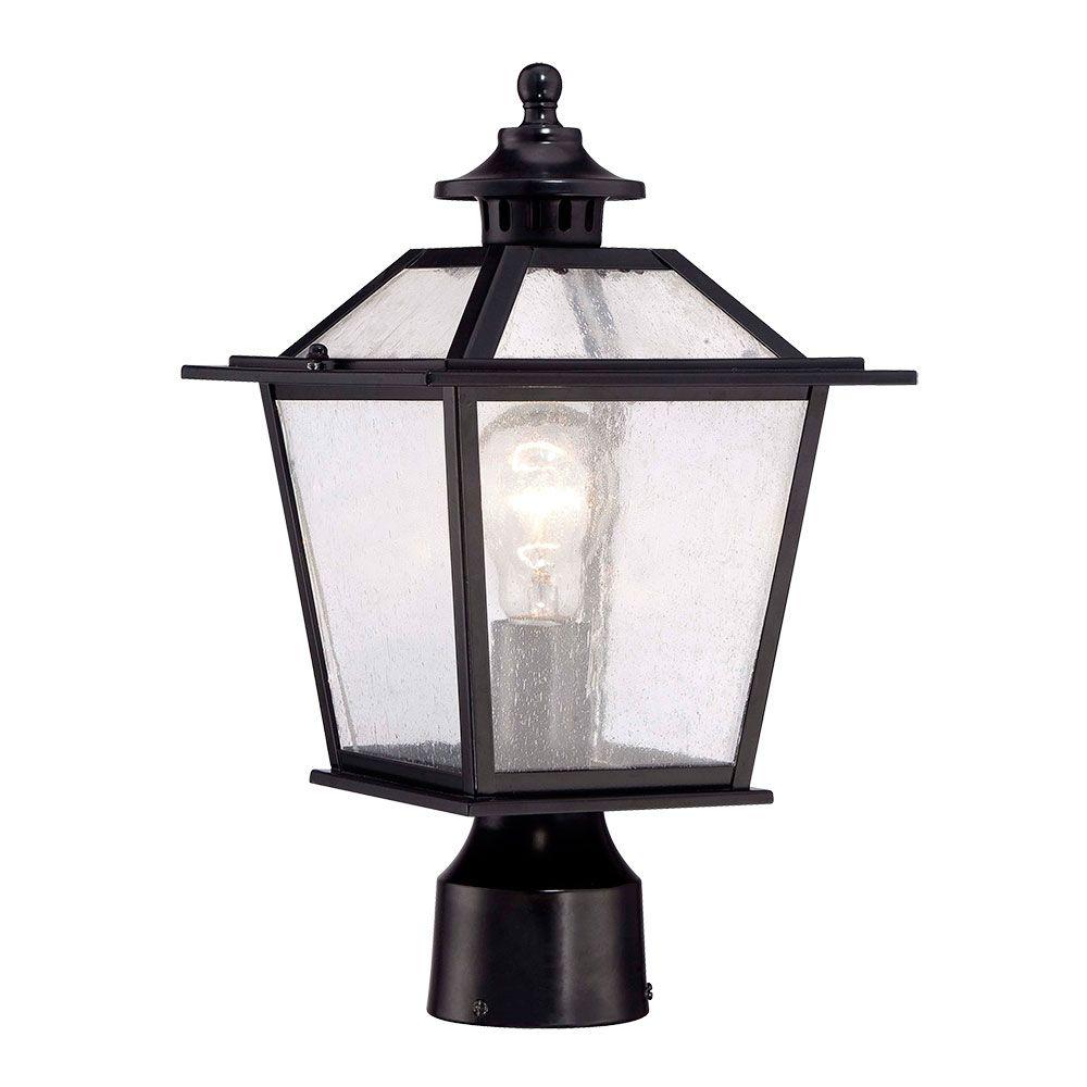 Acclaim Lighting Salem Collection 1-Light Matte Black Outdoor Post ...