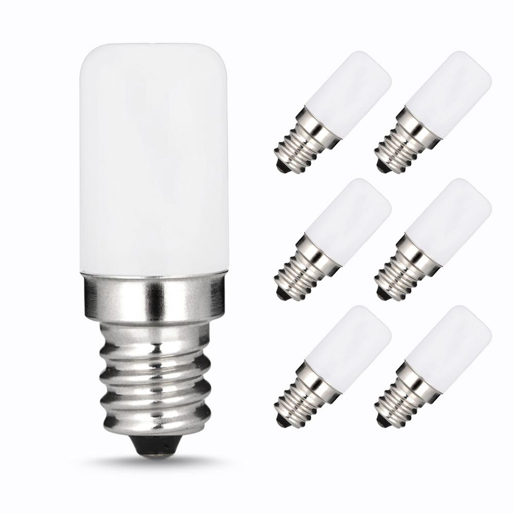 Anyray A-C7E12LCW C7 LED Night Light bulb 120V E12 Candelabra 0.5Watt Cool White