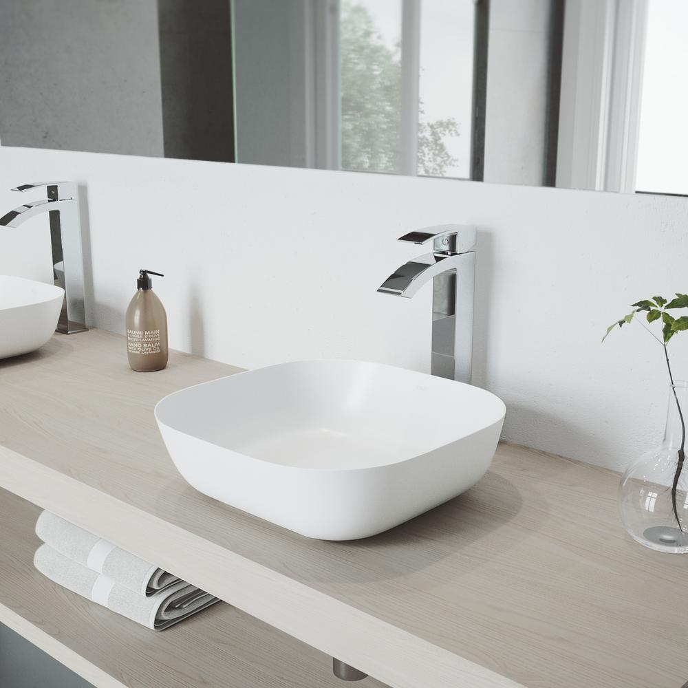 Vigo Single Hole Handle Vessel Bathroom Faucet In Chrome Single Handle Vessel Bathroom Faucet