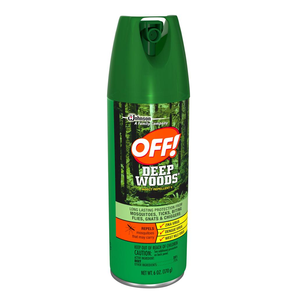 OFF! Deep Woods 6 oz. Insect Repellent Aerosol Spray-SCJ611081 - The Home  Depot