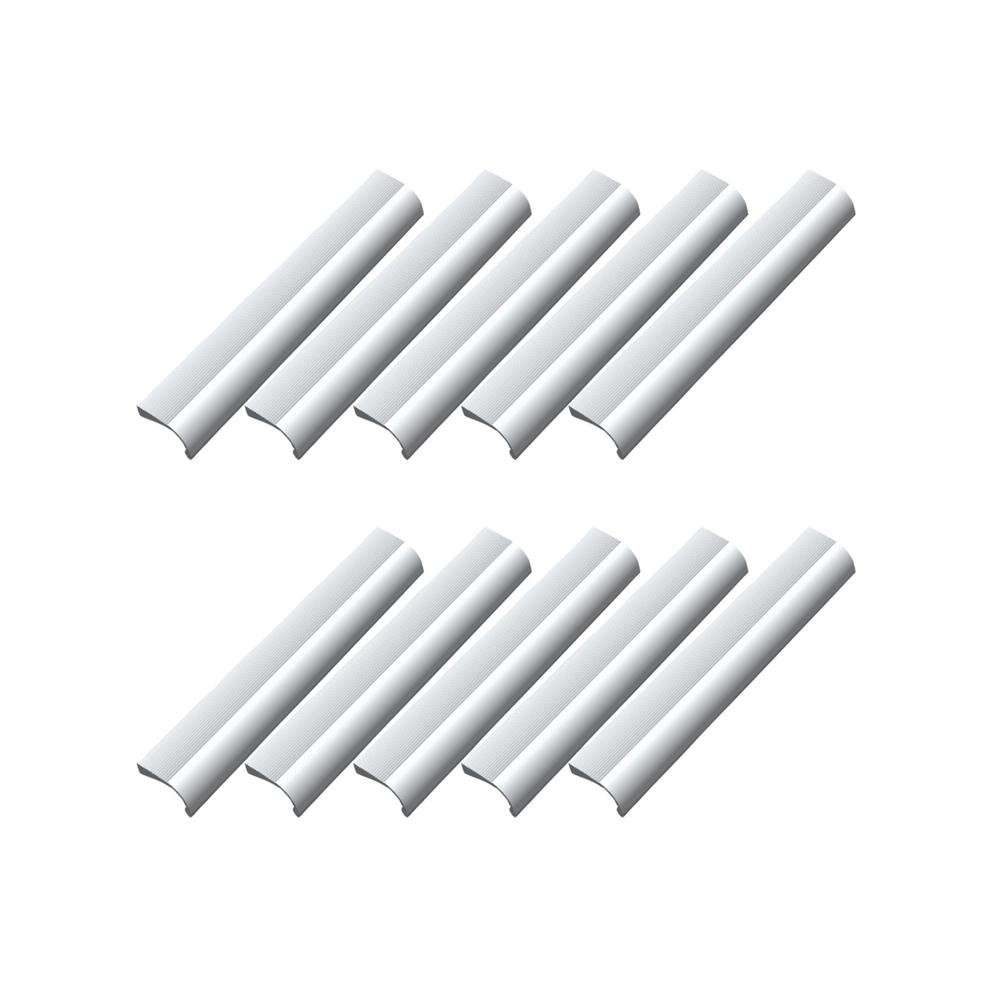Design House Cascade 6 5 16 In Center To Satin Aluminum Center To Satin Aluminum Cabinet Hardware Pull Value Pack 10 Per