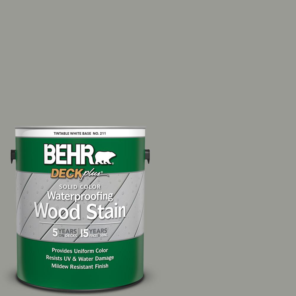 BEHR DECKplus 1 gal. SC143 Harbor Gray Solid Color Waterproofing