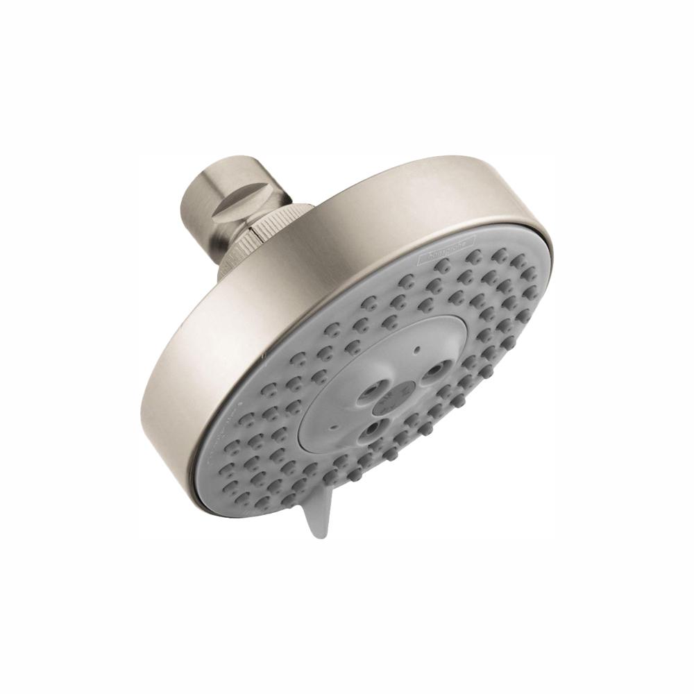 Hansgrohe 3Spray 4 in. Single Wall Mount Fixed Rain Shower Head in