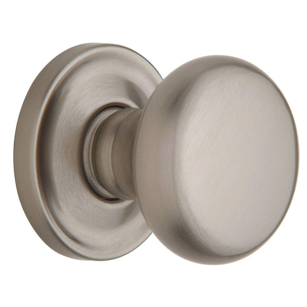 Baldwin Estate Classic Satin Nickel Half-Dummy Door Knob-5015 150 IDM ...