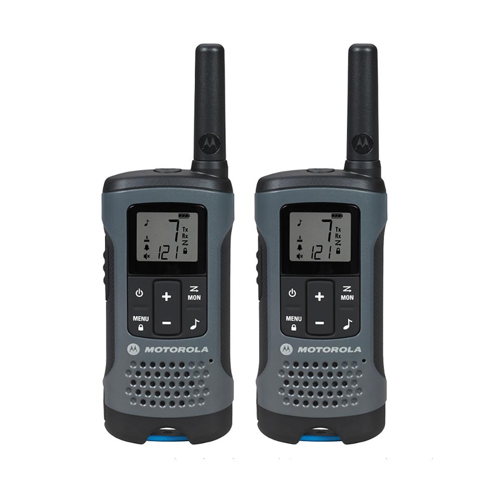 MOTOROLA Talkabout T200 Rechargeable 2-Way Radio, Gray (2-Pack)-T200 ...