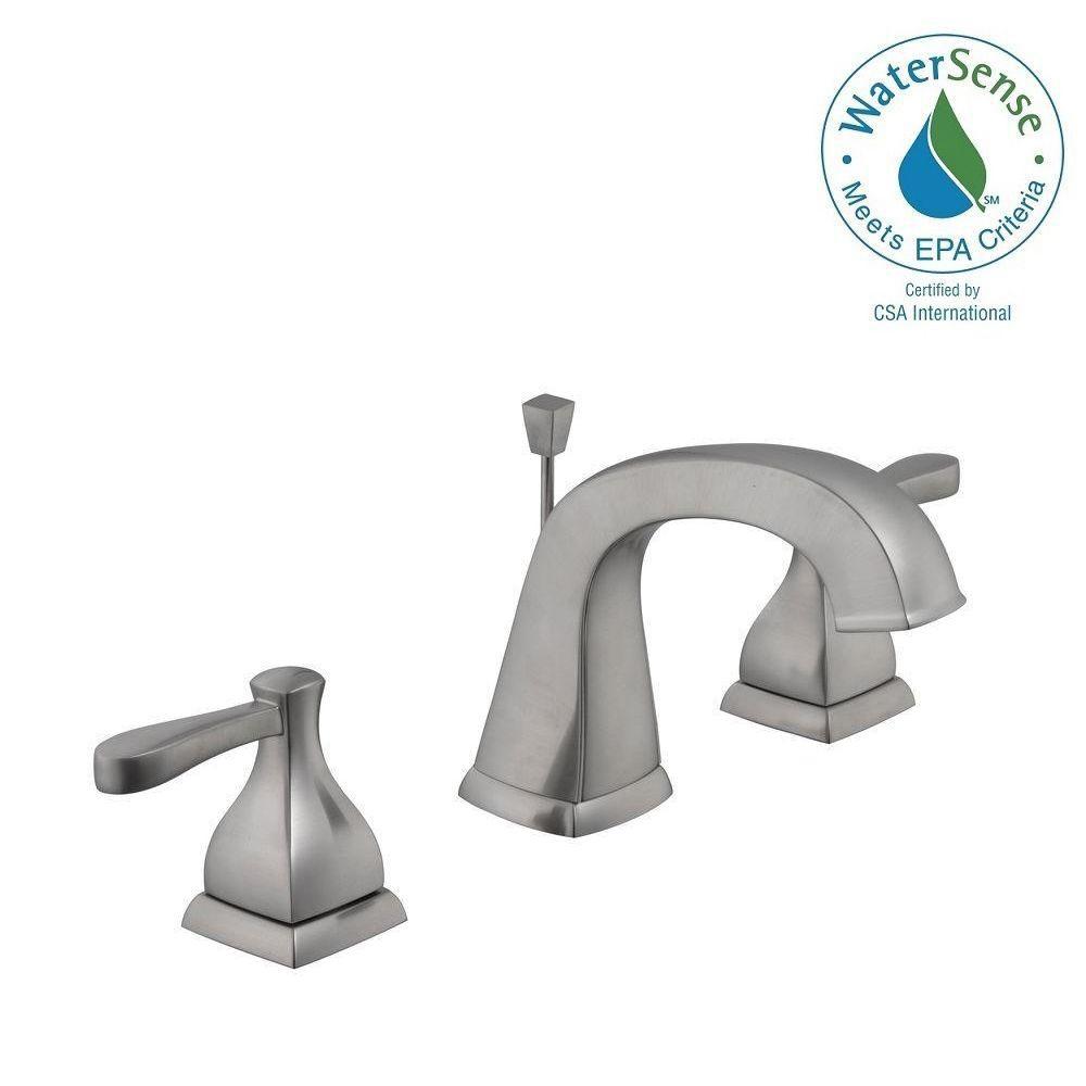 Brushed Nickel Glacier Bay Widespread Bathroom Sink Faucets 67624 6004 64 145 