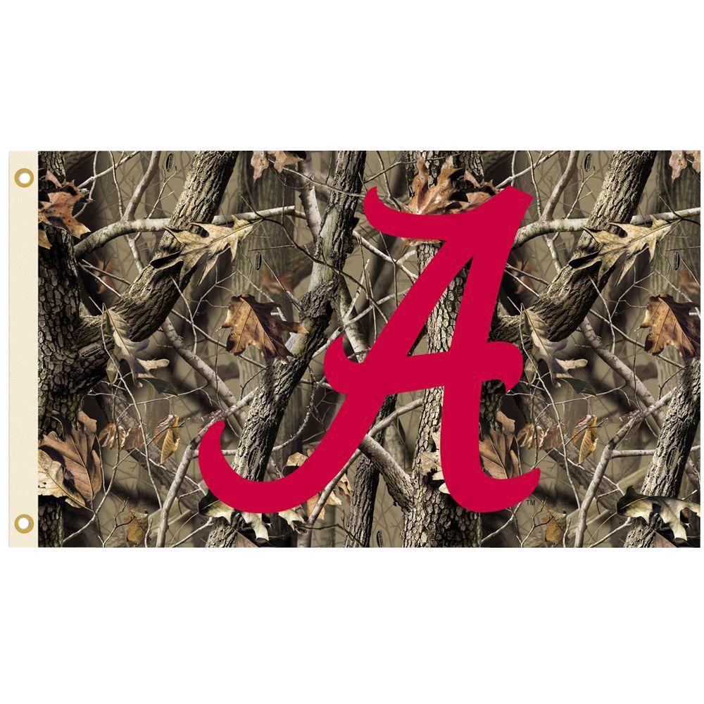 Bsi Products Ncaa 3 Ft X 5 Ft Realtree Camo Background Alabama Flag 95402 The Home Depot