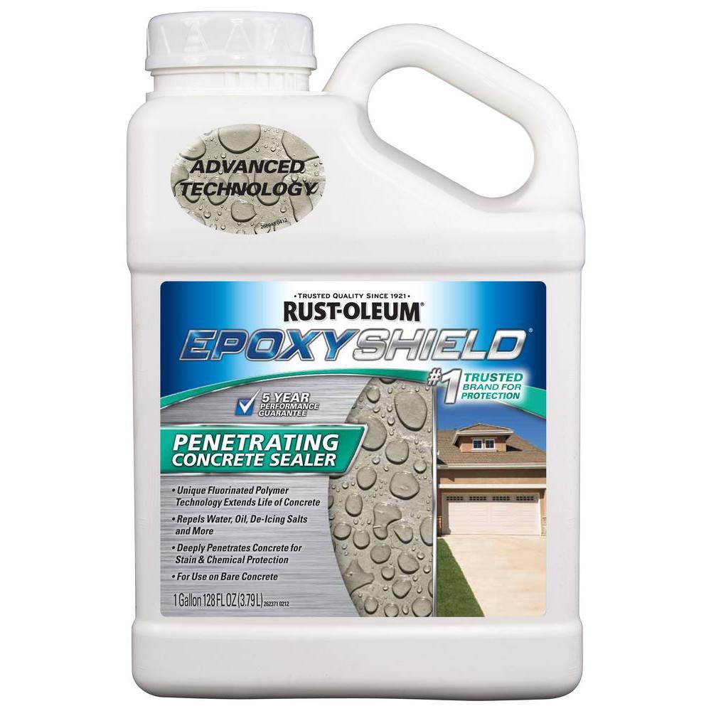 Rust Oleum EpoxyShield 1 Gal Clear Penetrating Concrete Sealer Case   Clear Rust Oleum Epoxyshield Concrete Sealers 265021 64 1000 