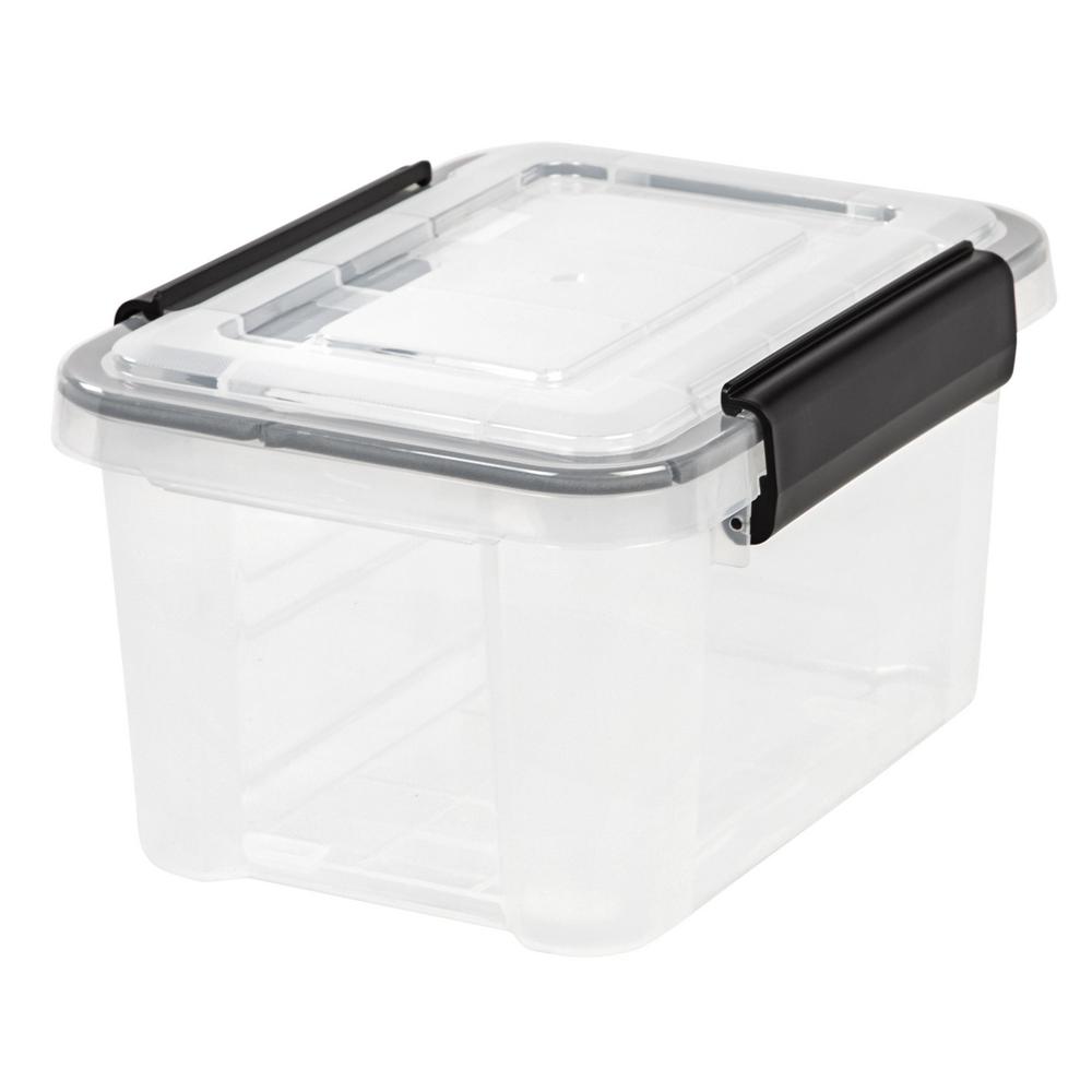 Iris 6 5 Qt Weathertight Storage Box In Clear
