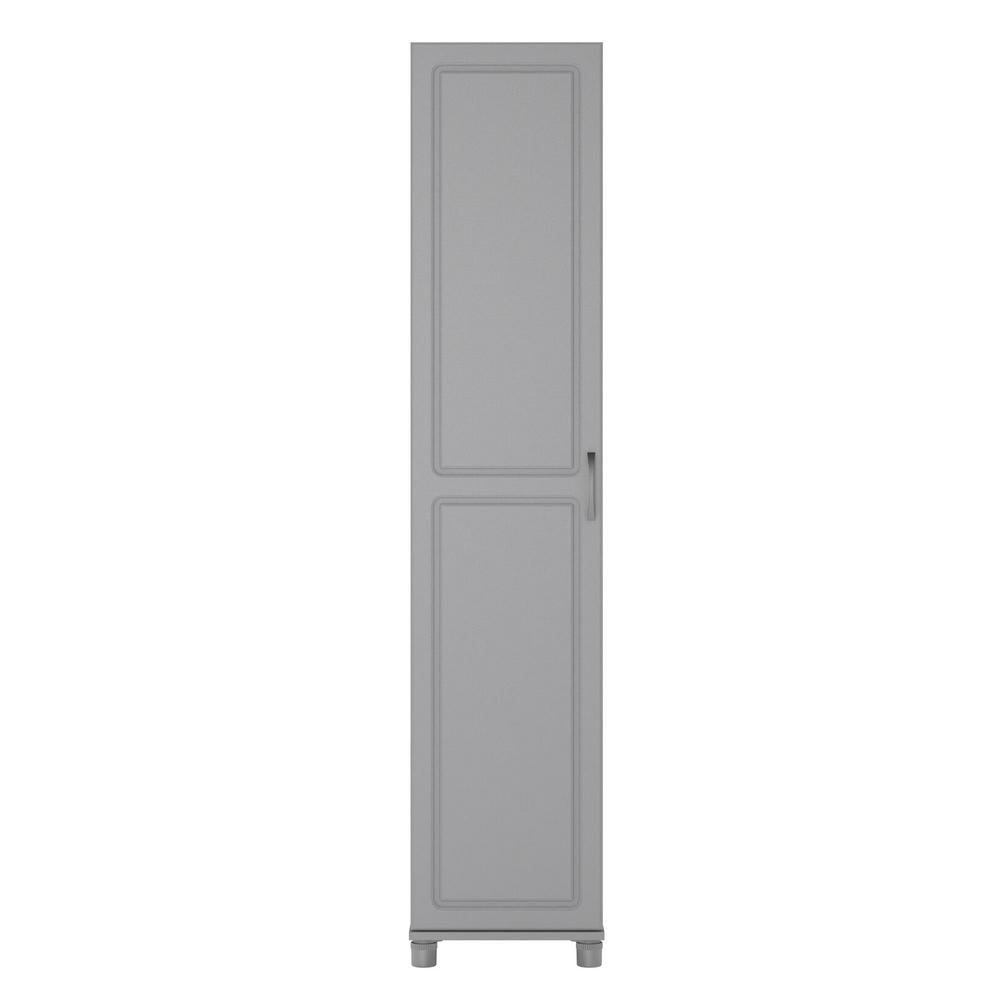 Ameriwood Home Trailwinds 16 In. Ashen Gray Utility Storage Cabinet ...