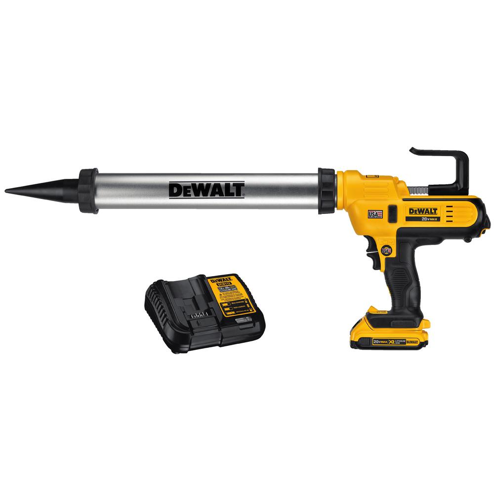Dewalt 20-Volt MAX Lithium-Ion Cordless 300-600 ml Sausage Pack Adhesive Gun Kit... by DEWALT