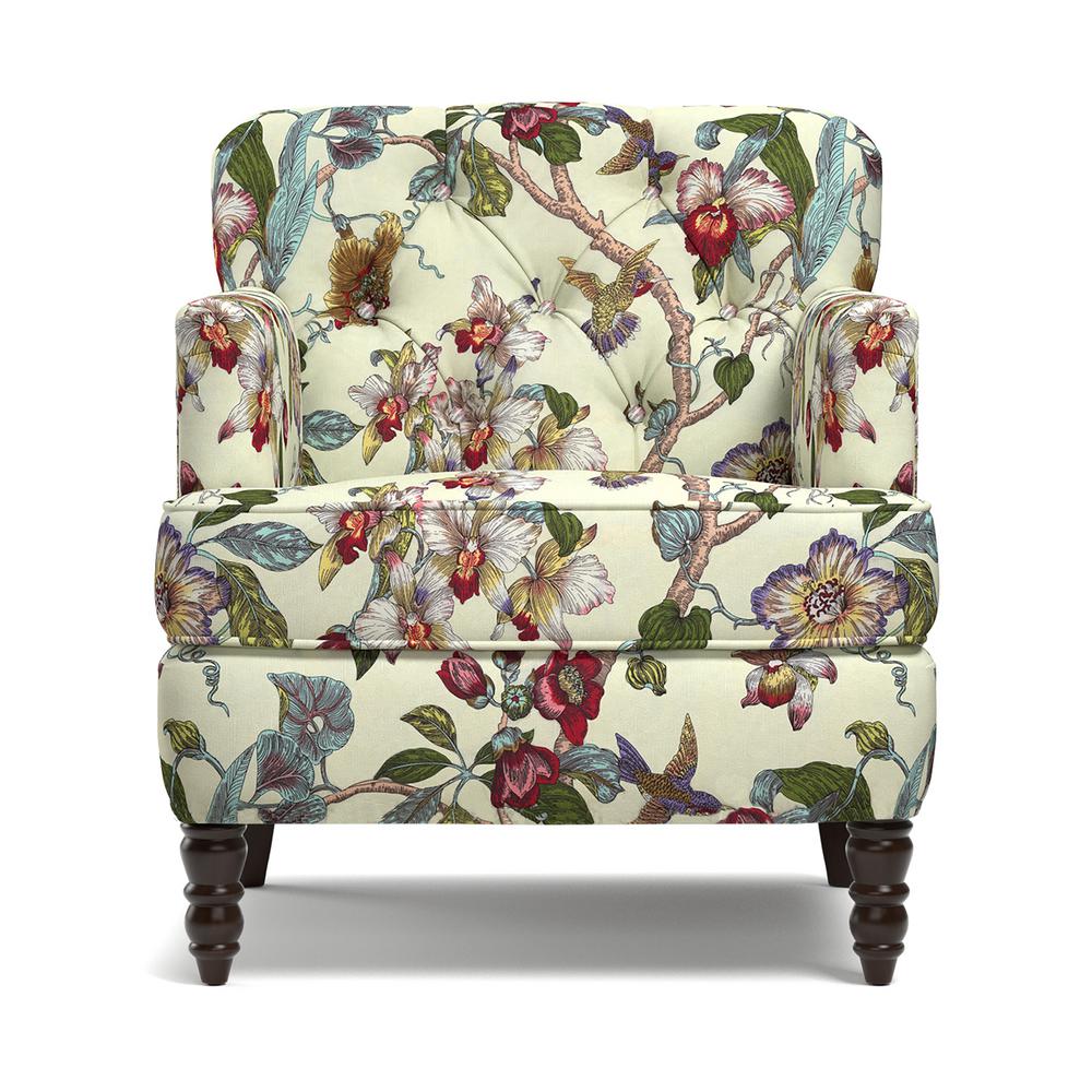 Handy Living Simona Petite Arm Chair In Textured Linen Like