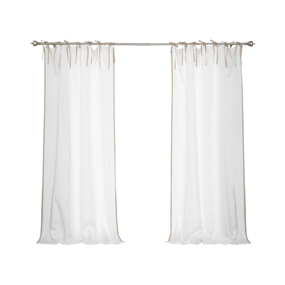 Best Home Fashion Butterfly Curtains 52 In W X 84 In L In Mint