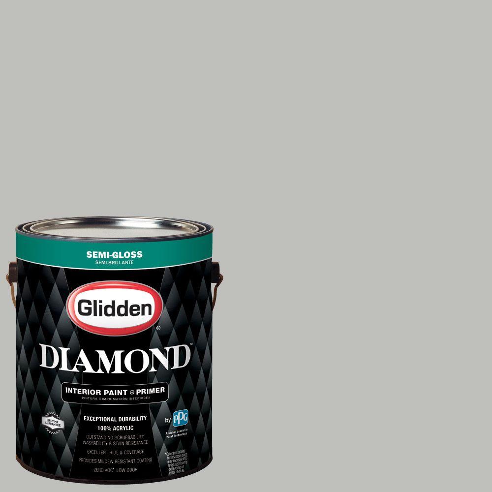 Glidden Diamond 1 gal. HDGCN62 Pebble Grey SemiGloss Interior Paint