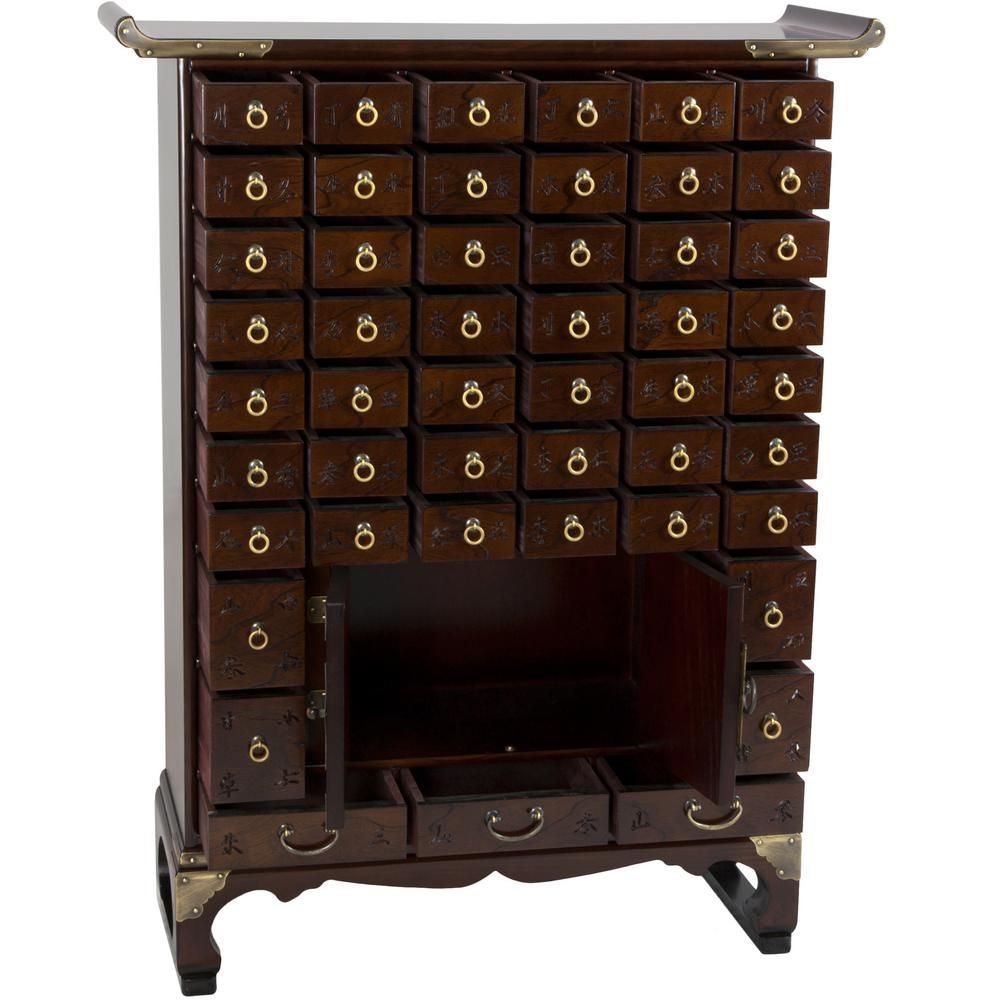 Oriental Furniture Brown Chest Krn A 12 The Home Depot