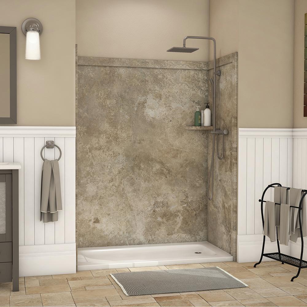 Flexstone Royale 36 In X 60 80, Bathroom Shower Wall Panels Home Depot