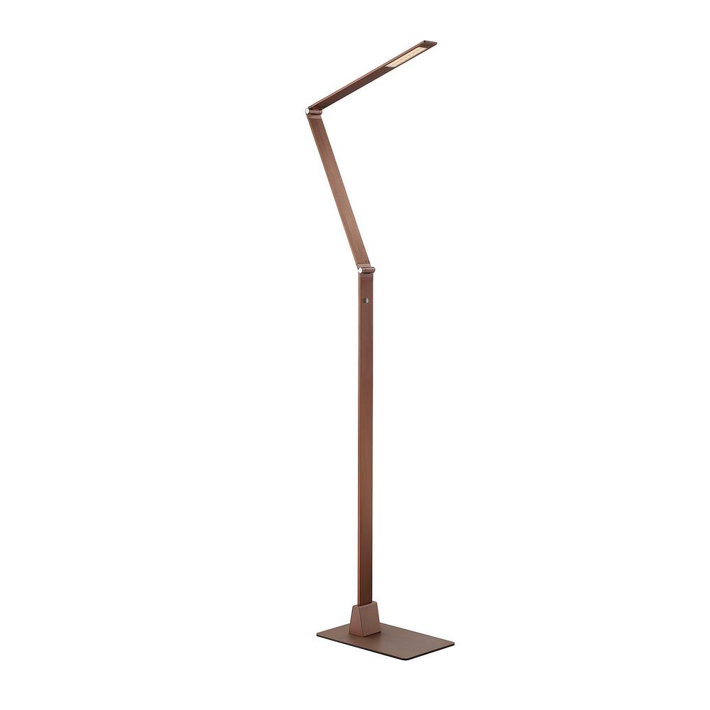 Filament Design 93 in. Rose Gold Bronze LED Floor Lamp with Dimmer ... Filament Design 93 in. Rose Gold Bronze LED Floor Lamp with Dimmer ...