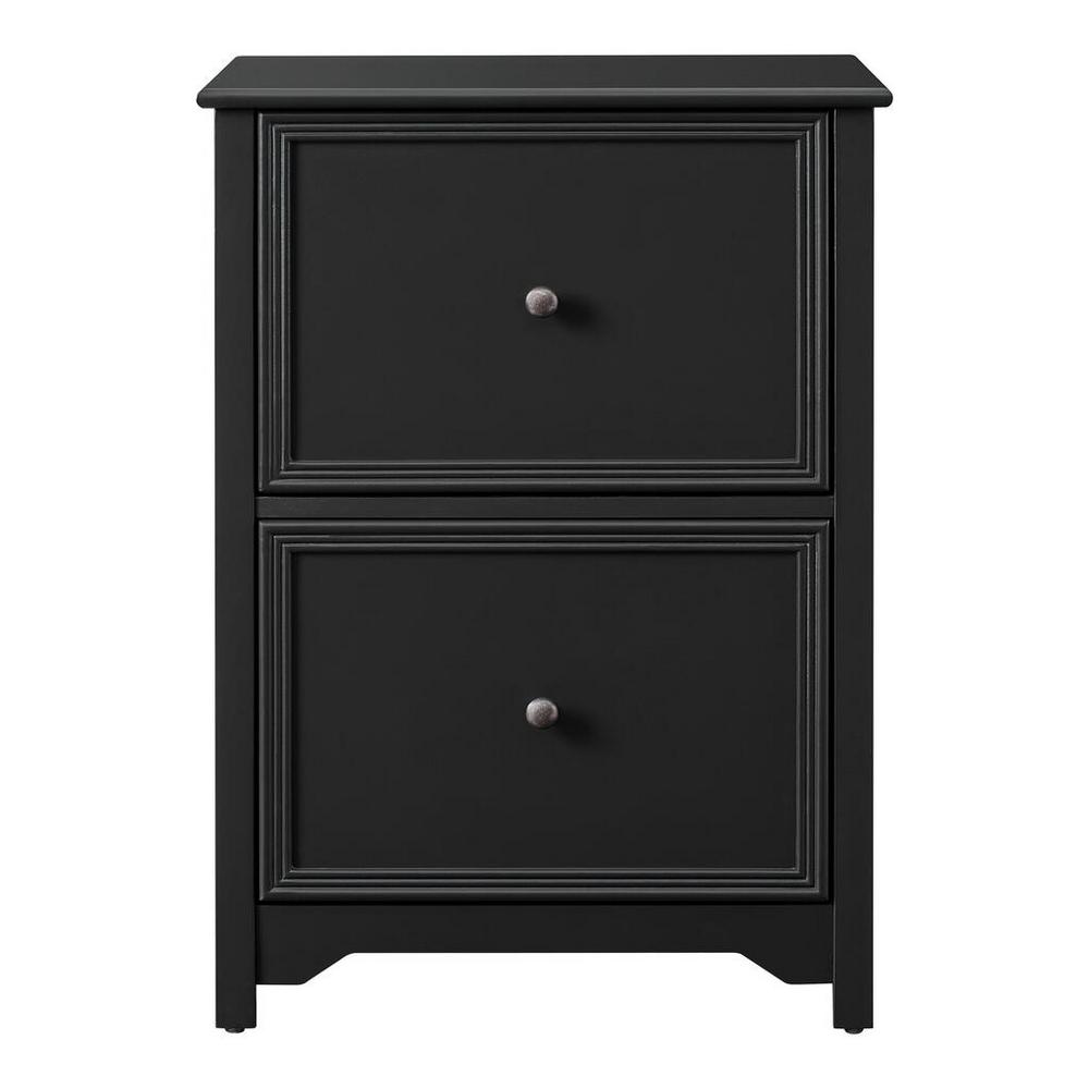 Home Decorators Collection Bradstone 2 Drawer Black File