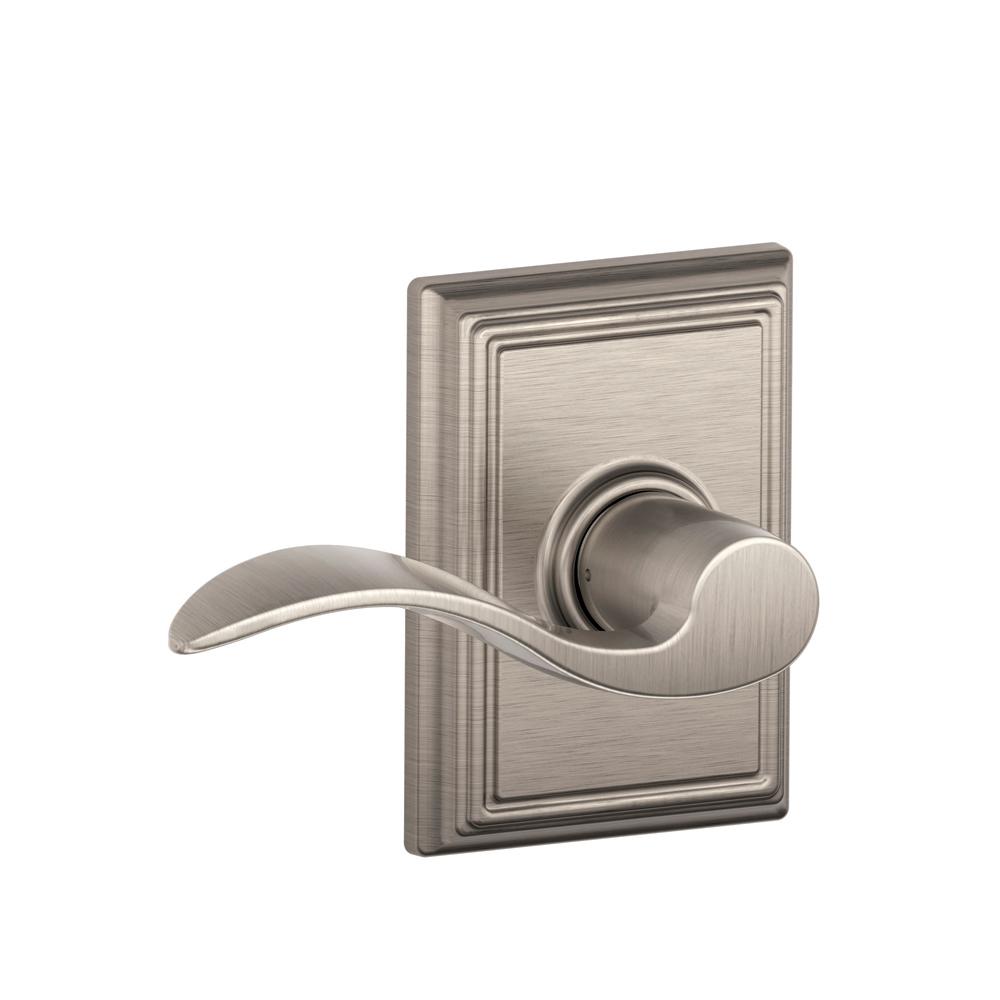 Zinc Schlage F10 BIR 619 BRK F-Series Passage Lock