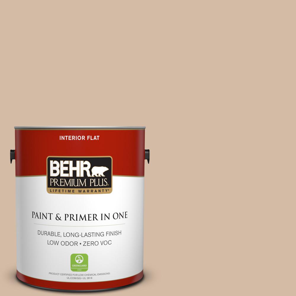 Behr Premium Plus 1 Gal 290e 3 Clic Taupe Zero Voc Flat Behr Premium Plus 1 Gal 290e 3