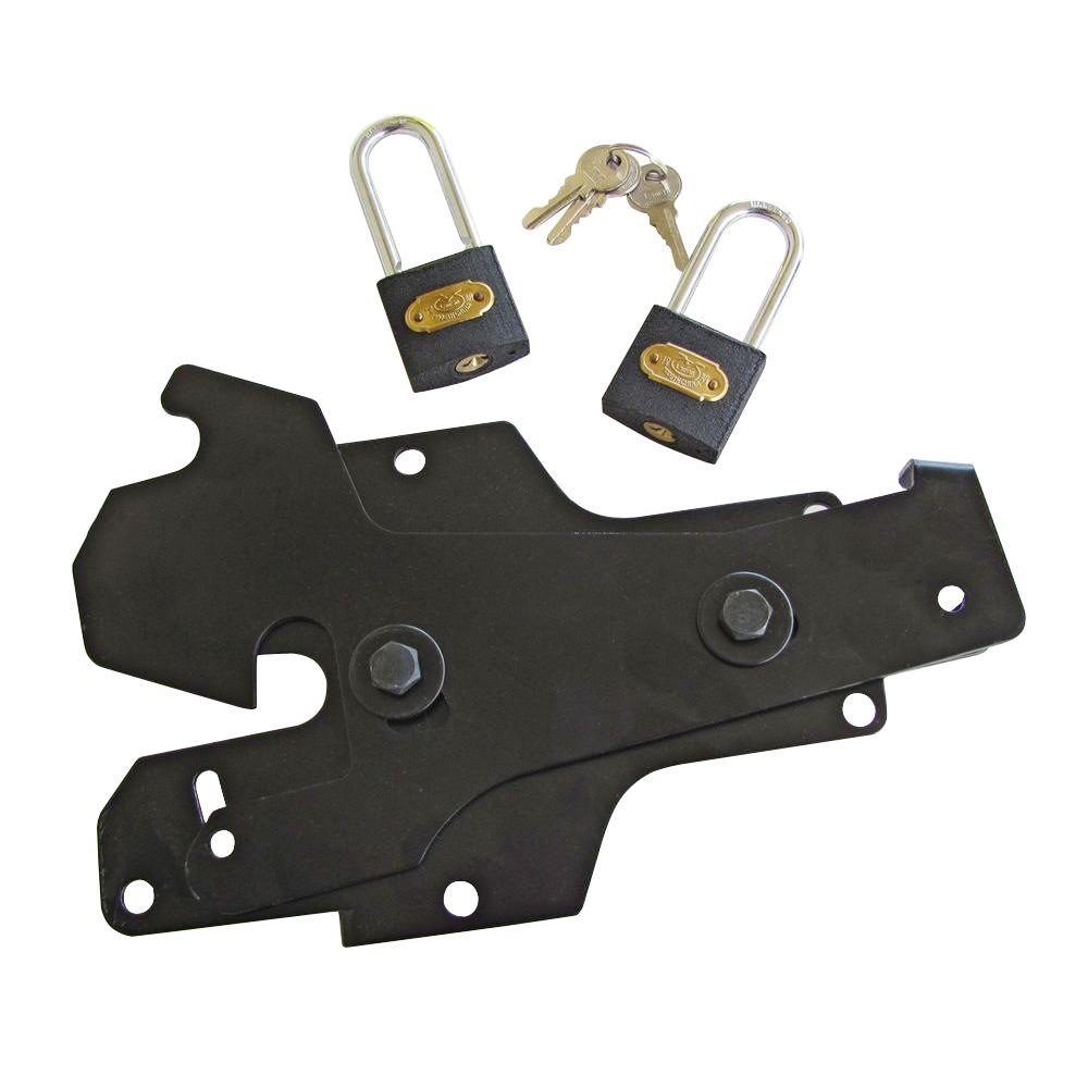 double sided lockable gate latch